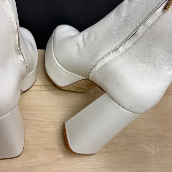 Larroudé Dolly Leather Platform Boots, Size 8 1/2 - Picture 7 of 12